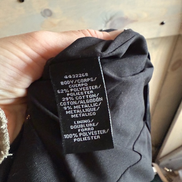 NWT Monique Lhuillier Black Floral Straight Leg Pants - Picture 13 of 13